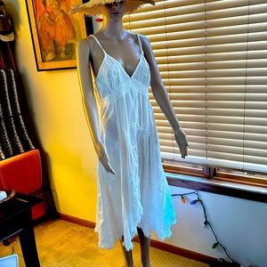 White sundress size xl all cotton